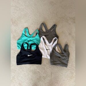 Nike Sports Bra Collection - Black, White, Gray, Green